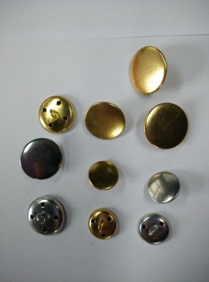 Botão de metal de alta qualidade de 20 mm com prata banhada a ouro