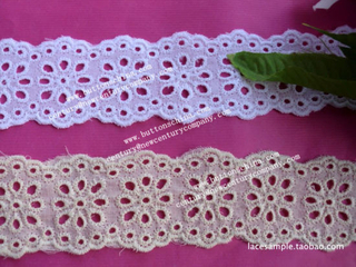 006 Atacadista de rendas de crochê de algodão de design de moda